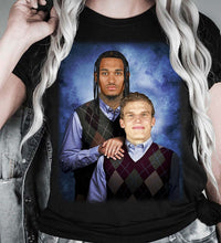 Load image into Gallery viewer, Lauri Markkanen Jordan Clarkson Utah Jazz Funny T-Shirt, Christmas Gift, Step Brother T-shirt, Fathers Day Unisex Heavy Cotton Tee Fabric