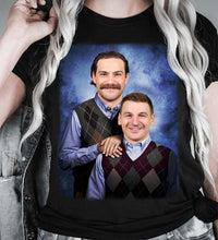 Load image into Gallery viewer, Stuart Skinner Zach Hyman Edmonton Oilers Funny T-Shirt, Christmas Gift, Step Brother T-shirt, Fathers Day Unisex Heavy Cotton Tee Fabric