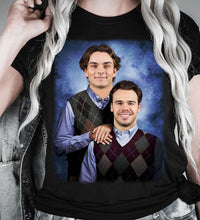 Load image into Gallery viewer, Logan Stankoven Wyatt Johnston Dallas Stars Funny T-Shirt, Christmas Gift, Step Brother T-shirt, Fathers Day Unisex Heavy Cotton Tee Fabric